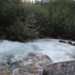 The river that was our source of water, dish cleaning and white noise at night.