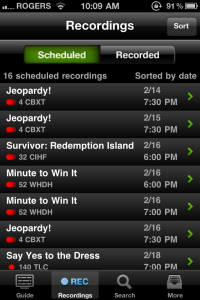 Optik TV iPhone App
